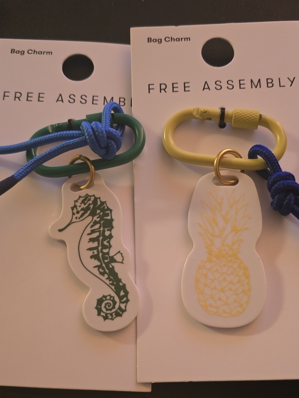 Free Assembly Women's  Handbag Charm Set Of 2